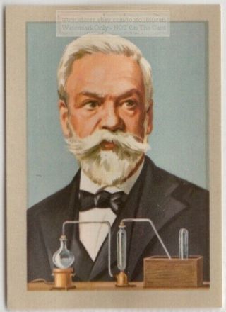 Ernest Solvay Belgian Chemist Soda Ash Glass Soap Vintage Ad Trade Card