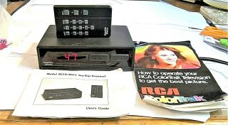 VINTAGE 1980s Scientific Atlanta Cable Box Series 8500 With Remote & Papers 2