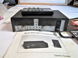 VINTAGE 1980s Scientific Atlanta Cable Box Series 8500 With Remote & Papers 4