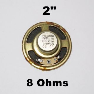 Small Speaker 2 " Inch Diam 8 Ohms 0.  2w Hokutone 50p - 10 Full Range Vintage Alnico