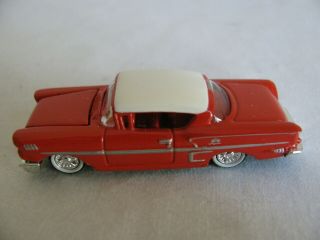 Vintage Cmw Mini Metal 1/87 Ho Scale Red 1958 Chevrolet Impala 2 - Door Sedan Ex