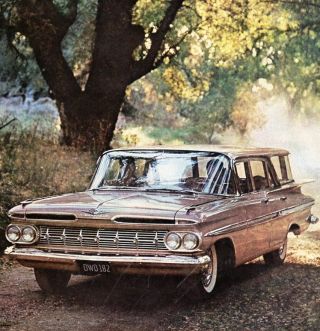 Vintage 1959 Chevrolet Nomad Wagon Advertisement - 10 " X 13 "