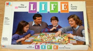 1985 Vintage Milton Bradley The Game Of Life Classic Board Game