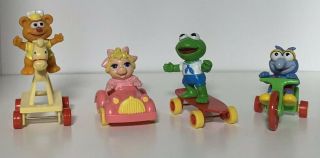 Vintage Mcdonalds Muppet Babies Toys Kermit Piggy Fozzie Gonzo Happy Meal 1980s