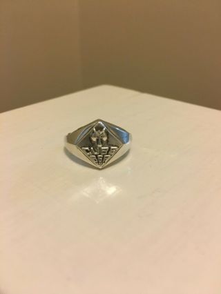 Vintage Sterling Silver Bsa Boy Scouts Of America Cubs Ring Size 7