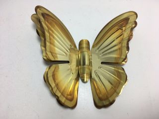 Vintage Brass Metal Butterfly Wall Hanging Set Of 3 Home Wall Decor 2