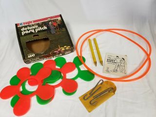 Vintage Eagle Posy Pitch Backyard Ring Toss Style Game 1970 