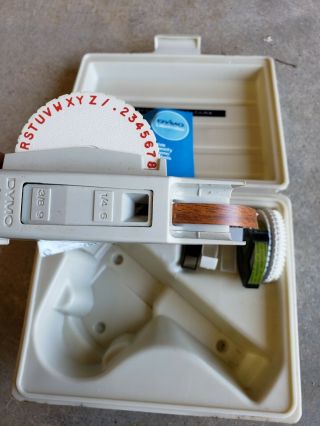 Vintage Dymo Label Maker M - 6 Labeling Kit With Case Mark VI Bundle 4