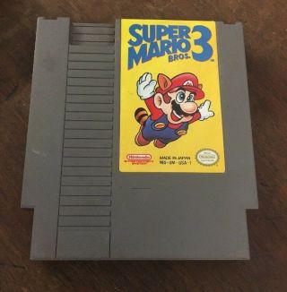 Vintage ‘super Mario Bros.  3’ Nintendo Entertainment System Cartridge