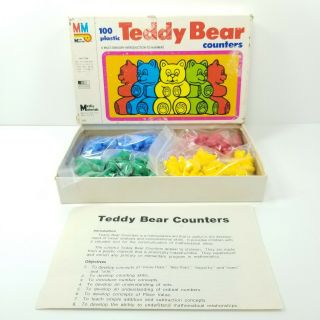 Vintage 1985 Teddy Bear Counters By Media Materials Educational Counting Numbers