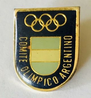 Comite Olimpico Argentino Argentina Olympic Committee Pin Badge Vintage (e9)