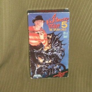 Vintage A Nightmare On Elm Street 5 Dream Child Vhs