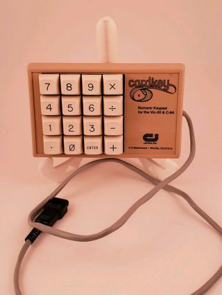 Vintage Cardco Cardkey Numeric Keypad Commodore C64