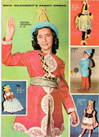Vintage ENID GILCHRIST ' S 150 FANCY DRESS IDEA for 3 - 11 years sewing patterns 2