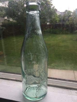 Vintage E.  Klinkert Brewing Glass Bottle Racine Wi Crown Top