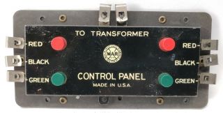Vintage Marx Toy Train Control Panel Made In Usa Not O Gauge