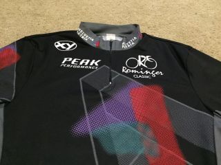 PEAK PERFORMANCE HELVETIA ROMINGER Vintage Cycling Jersey Top Shirt Men ' s Sz XL 2