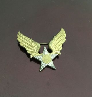 Vintage Army Air Corp Pin World War Ii Wings & Star Militaria Us 1939 - 45