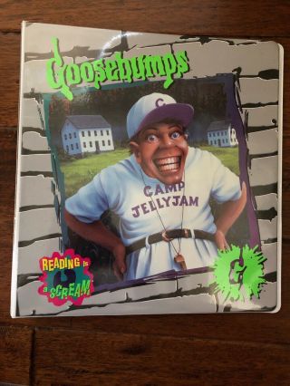 Vintage Goosebumps Books 3 Ring Binder Reading Is A Scream Camp Jelly 33