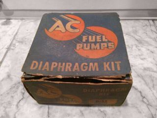 Vintage Ac Fuel Pump Diaphragm Kit W/ Box Type D - 51 Or 5590536 Old Stock Nos