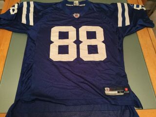 Vintage Indianapolis Colts Marvin Harrison Jersey Reebok Nfl Blue Classic Large 2