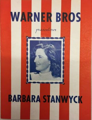 My Reputation Barbara Stanwyck George Brent 1946 Vtg Old Danish Movie Program