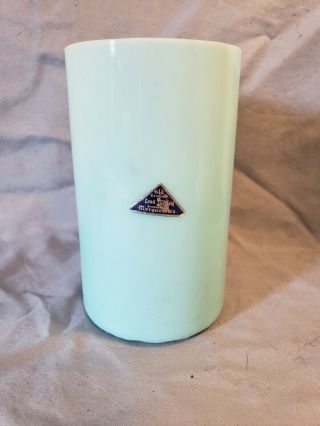 Vintage Morgantown Glass Bristol Blue Opaline Glass Handmade Container