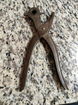 Vintage Rotary Leather Hole Punch Tool.  Made In W.  Germany