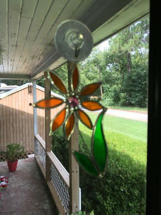 Tiffany Stained Glass Collector Society Calla Lily Vintage Suncatcher