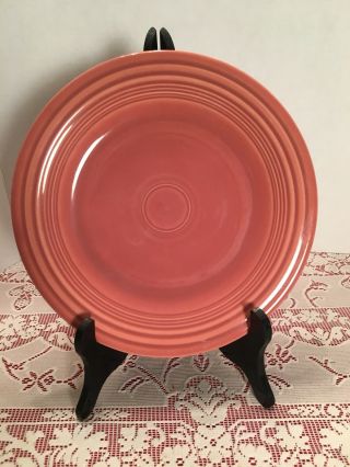 Retired Vintage Rose Pink Dinner Plate Hlc Fiestaware Fiesta