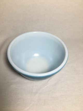 VINTAGE SMALL PYREX MIXING BOWL 401 1 1/2 PT.  BLUE/turquoise 2