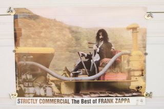 Vtg Frank Zappa Strictly Commercial Promo Poster Ryko 1996 Mothers Of Invention