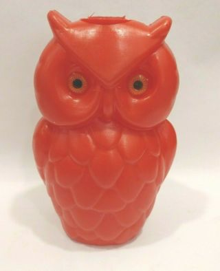Vintage Owl Patio Light String Owls Blow Mold Replacement Owl Retro Decor Red