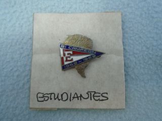 Vintage Enamel Estudiantes 1968 - 1969 Football Badge / Pin