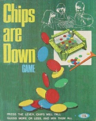 Vintage 1970 Ideal Chips Are Down Board Game - 100 Complete -