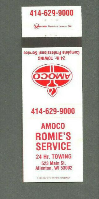 Vintage Amoco Gas Oil Co Romie 