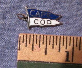 Vintage Cape Cod Pennant Sterling Silver Charm For Charm Bracelet