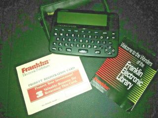 Franklin Language Master Lm - 4200 Speaking Dictionary Thesaurus Vintage W/case