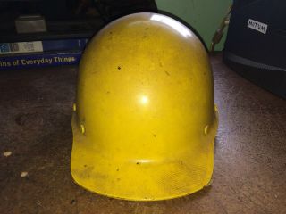 Vintage Msa Yellow Safety Hard Hat / Helmet