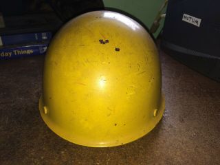 Vintage MSA Yellow Safety Hard Hat / Helmet 5