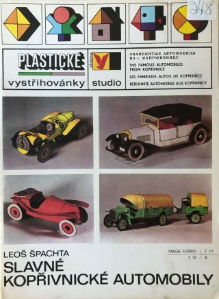 Vintage Albatros Paper Models Of Four Famous Cars From Koprivnice