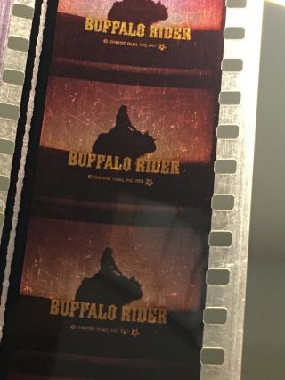 Vintage 35mm Movie Trailer Buffalo Rider 1977 “ Guy On A Buffalo “