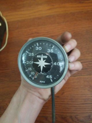Vintage 4 " Airguide Sea Speed 5 - 45 Mph Boat Speedometer