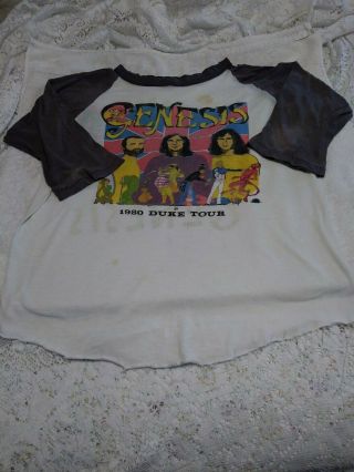 Vintage 1980 Genesis Duke Tour T - Shirt Size M - L.  Phil Collins