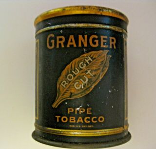 Vintage Granger Rough Cut Pipe Smoking Tobacco Advertising Can See All Our Cans
