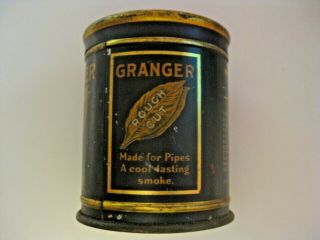 VINTAGE GRANGER ROUGH CUT PIPE SMOKING TOBACCO ADVERTISING CAN SEE ALL OUR CANS 2