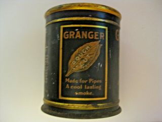 VINTAGE GRANGER ROUGH CUT PIPE SMOKING TOBACCO ADVERTISING CAN SEE ALL OUR CANS 4