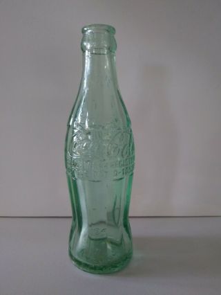 Vintage Coca Cola Green Glass Bottle Jefferson City Mo Hobble Skirt