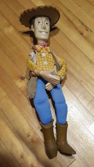 Vintage 1995 Disney Pixar Toy Story 10 " Cowboy Woody Doll 1995 Burger King