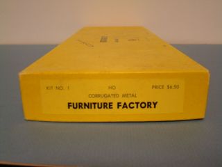 Vintage Ho Scale Suydam Corrugated Metal Furniture Factory Building Kit 1